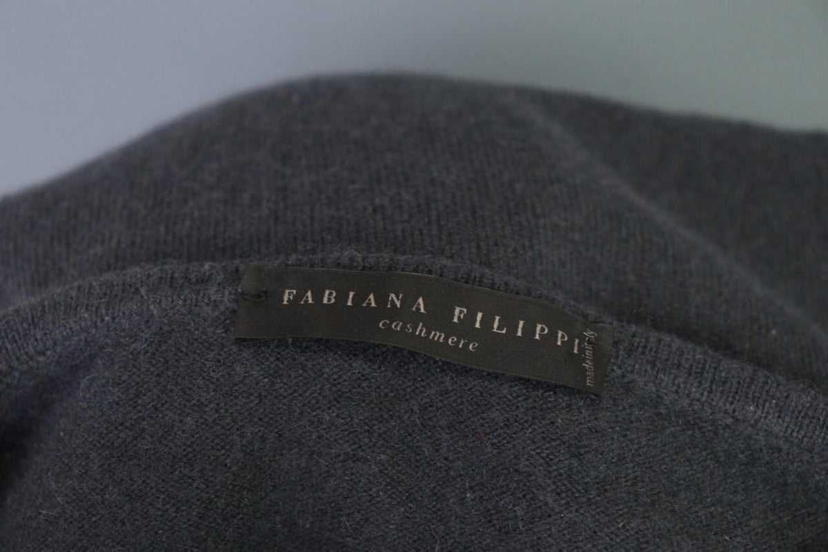 FABIANA FILIPPI Gray Cashmere Knit Sweater – Size S