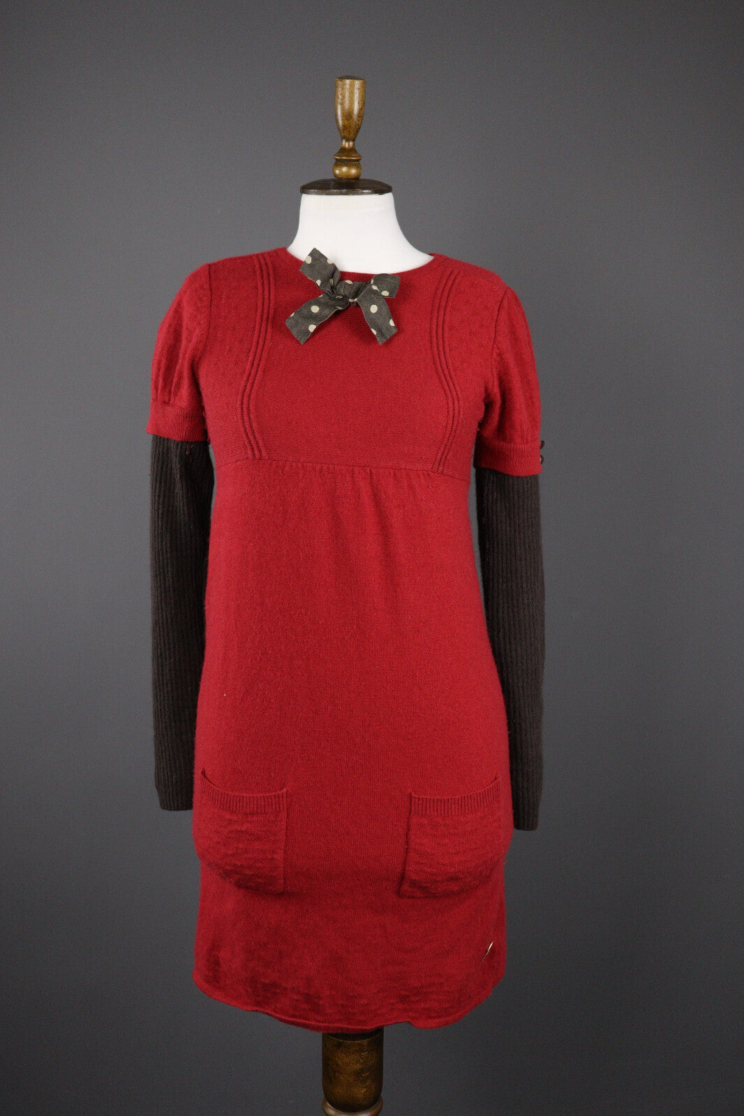 Girls Kenzo Kids Wool Designer Casual Knit Sweater Dress – Size M