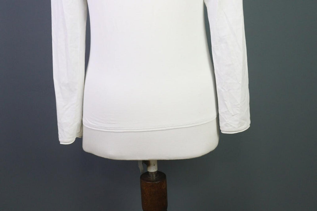 ANNETTE GORTZ White Stretch Long Sleeve Top Blouse – Size S
