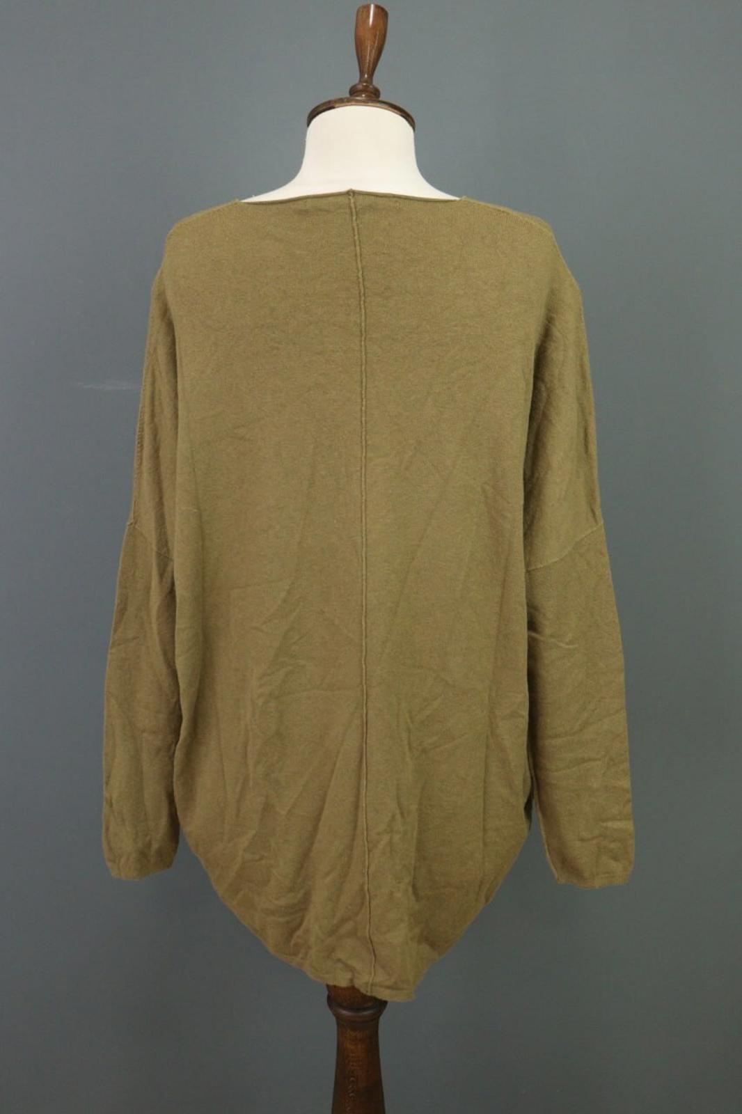 TRANSIT PAR SUCH Green Knit Lagenlook Tunic Sweater – Size 4