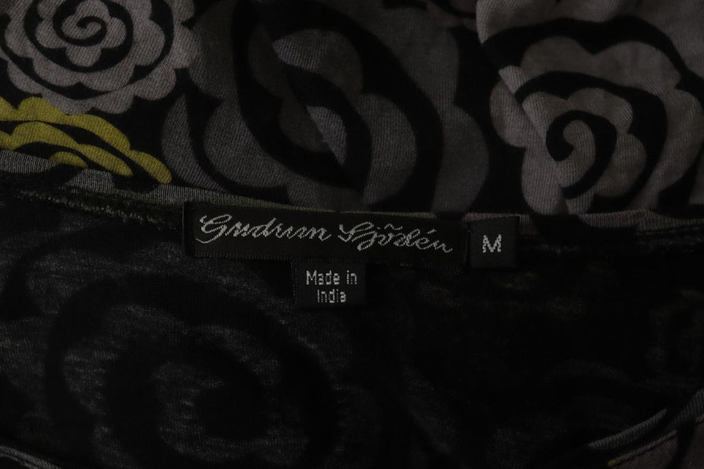 GUDRUN SJODEN Multi Floral Long Sleeve Round Neck Pullover Shift Dress – Size M