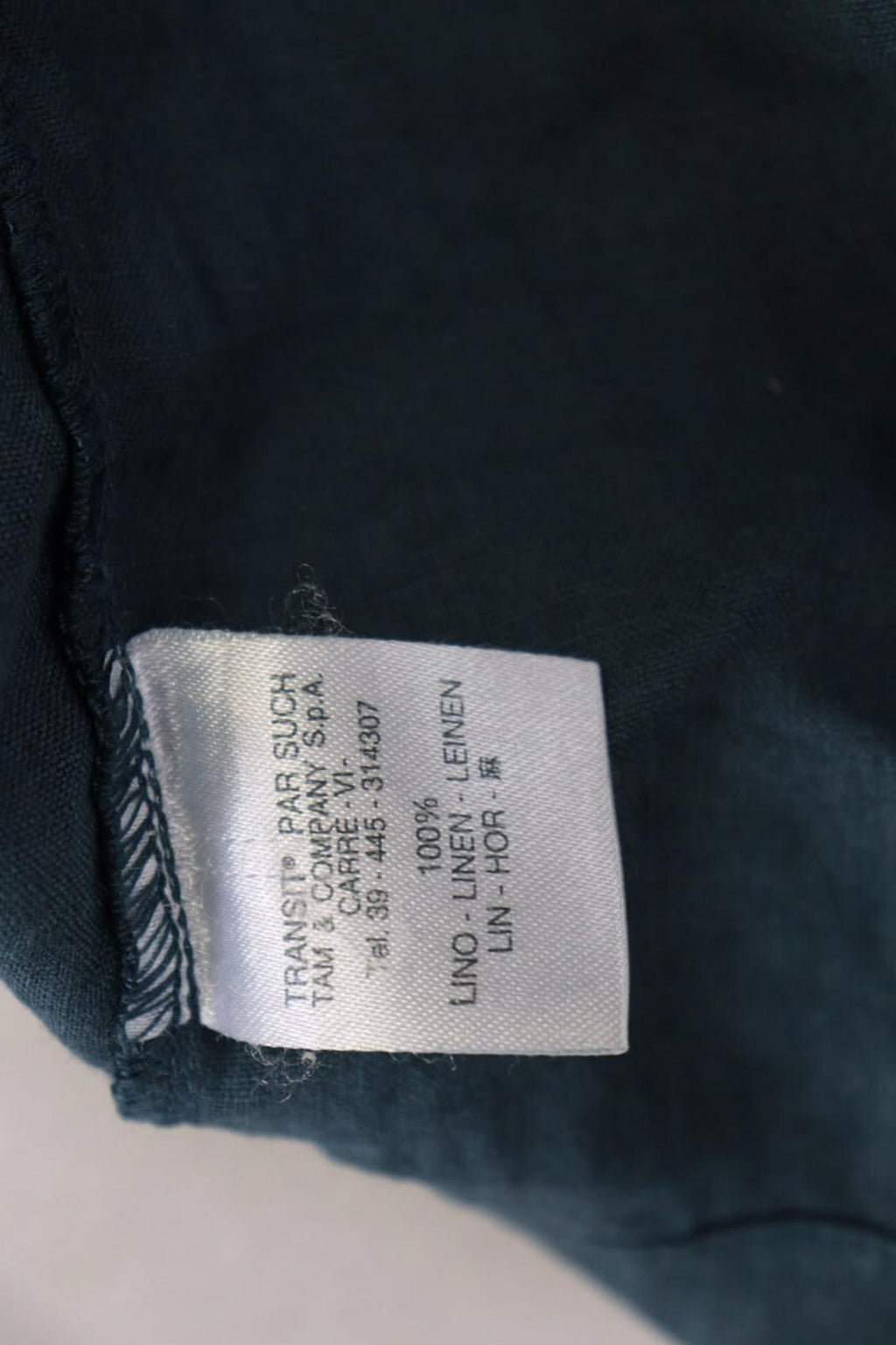 TRANSIT PAR SUCH 164 Blue Lagenlook Lightweight Linen Coat Jacket – Size 5