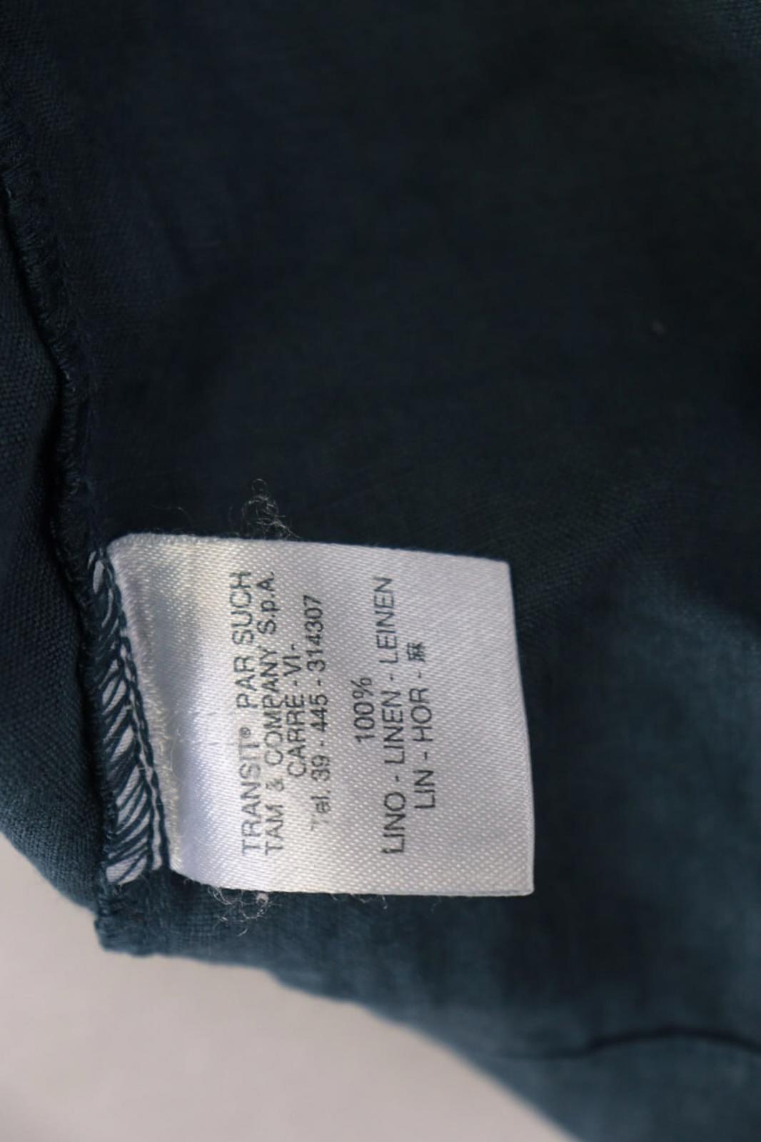 TRANSIT PAR SUCH 164 Blue Lagenlook Lightweight Linen Coat Jacket – Size 5