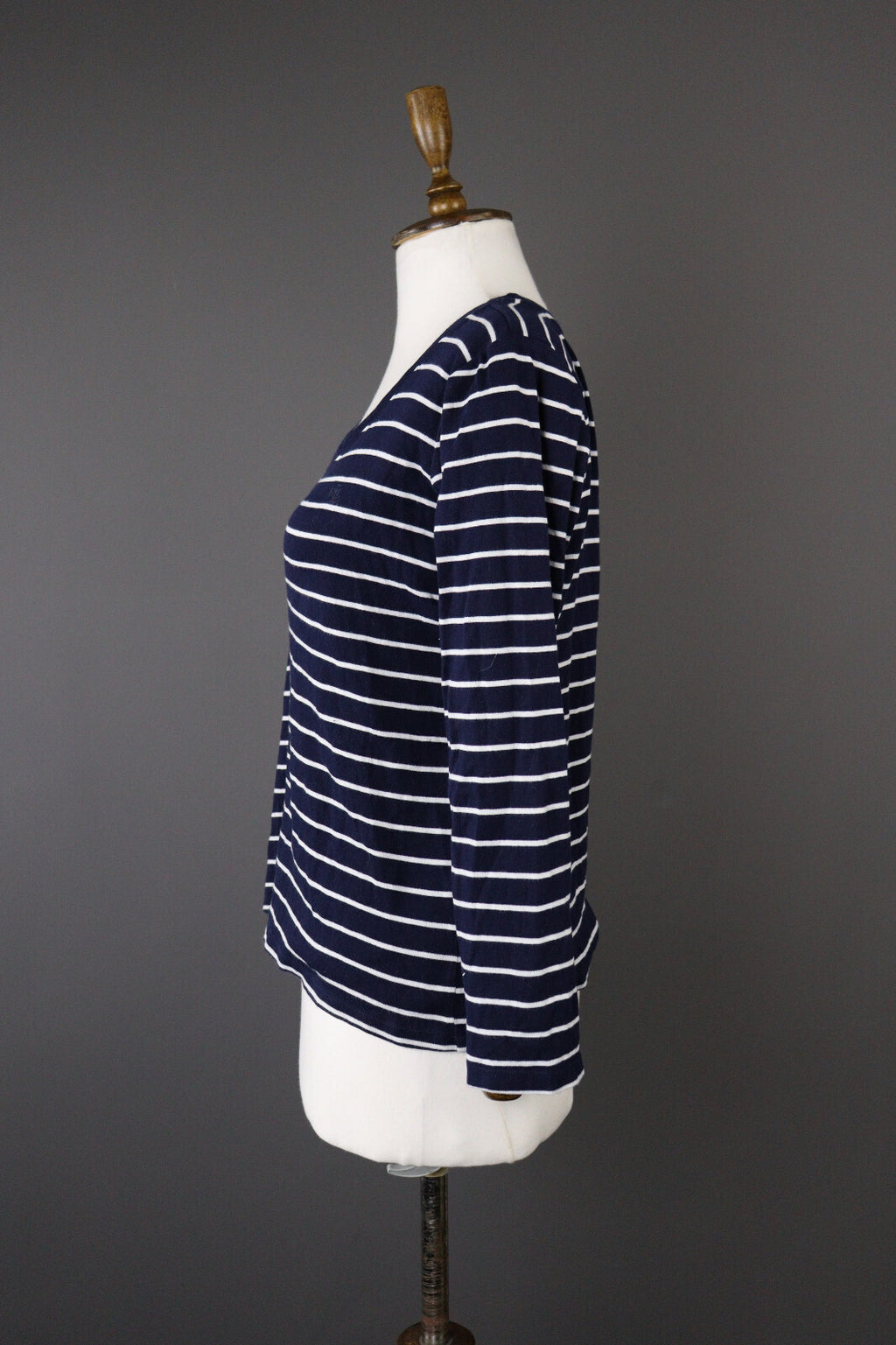 Lauren Ralph Lauren Blue Stripe Long Sleeve Pullover Sweater – Size L