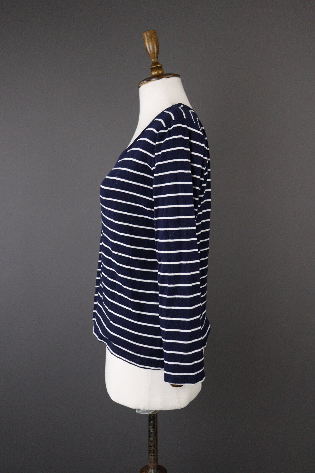 Lauren Ralph Lauren Blue Stripe Long Sleeve Pullover Sweater – Size L