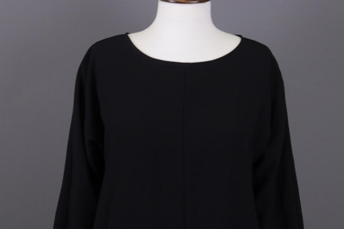 BNWT OSKA Black Lagenlook Oversize Long Sleeve Sweater Midi Dress – Size 1
