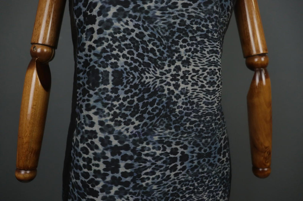 SAVE THE QUEEN Multicolor Sleeveless Round Neck Back Zip Midi Shift Dress Sz XL