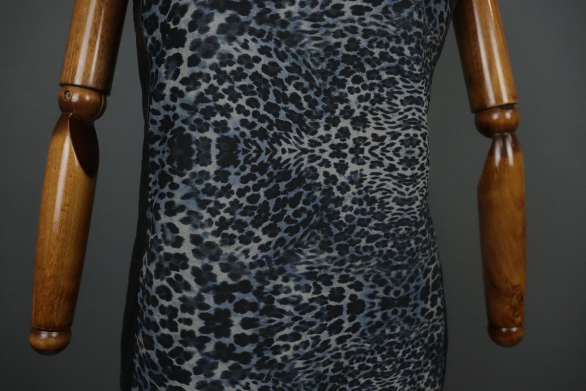 SAVE THE QUEEN Multicolor Sleeveless Round Neck Back Zip Midi Shift Dress Sz XL