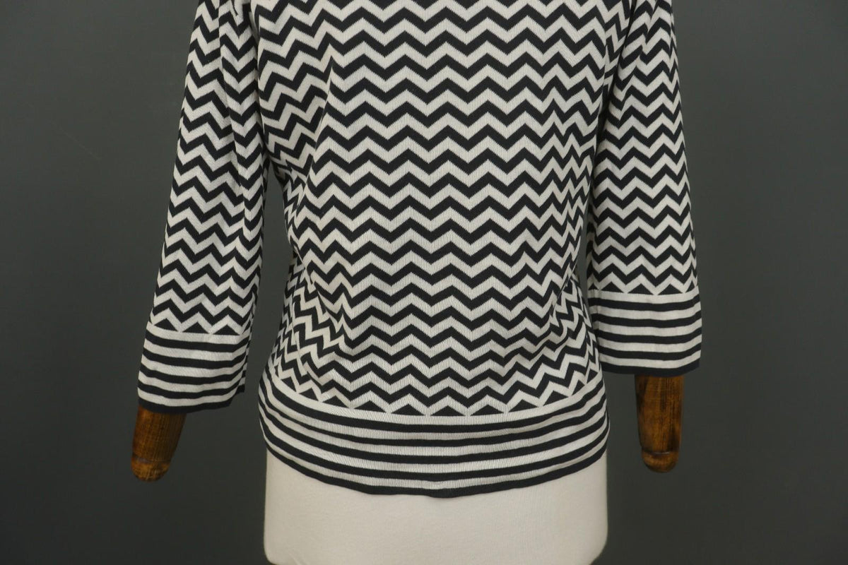 WEEKEND MAX MARA Multi Striped Knitted Long Sleeve Round Neck Sweater – Size XL