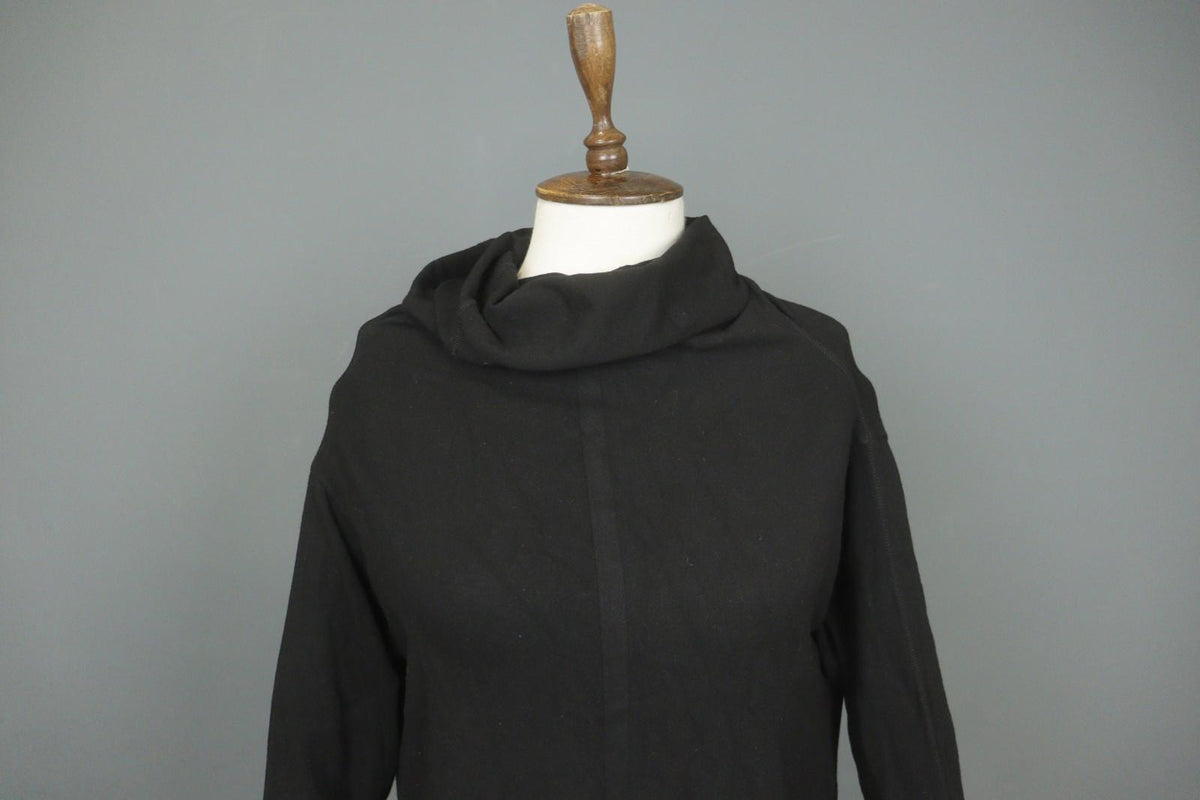 ANNETTE GOERTZ Black Classic Long Sleeve Cowl Neck Pullover Sweatshirt – Size L