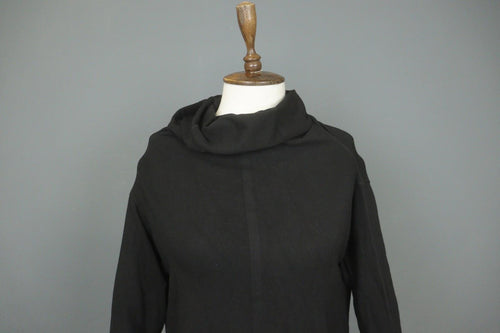 ANNETTE GOERTZ Black Classic Long Sleeve Cowl Neck Pullover Sweatshirt – Size L