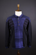 CARLO COLUCCI Blue Knit Vintage Long Sleeve Sweater – Size S
