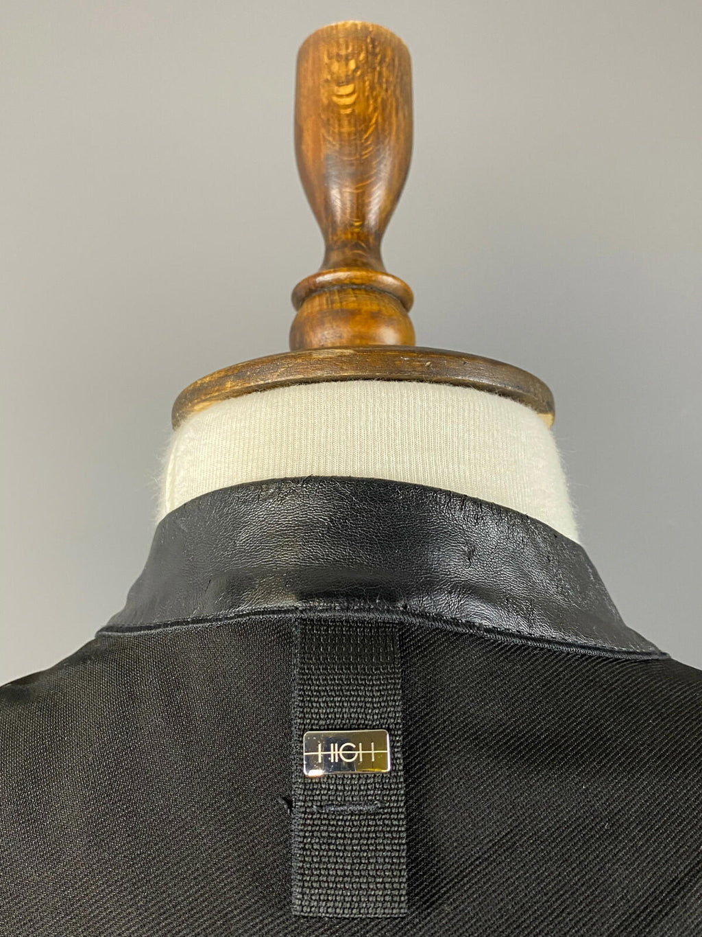 HIGH USE CLAIRE CAMPBELL Black Doubel Breast Biker Motorcycle Jacket – Size US14