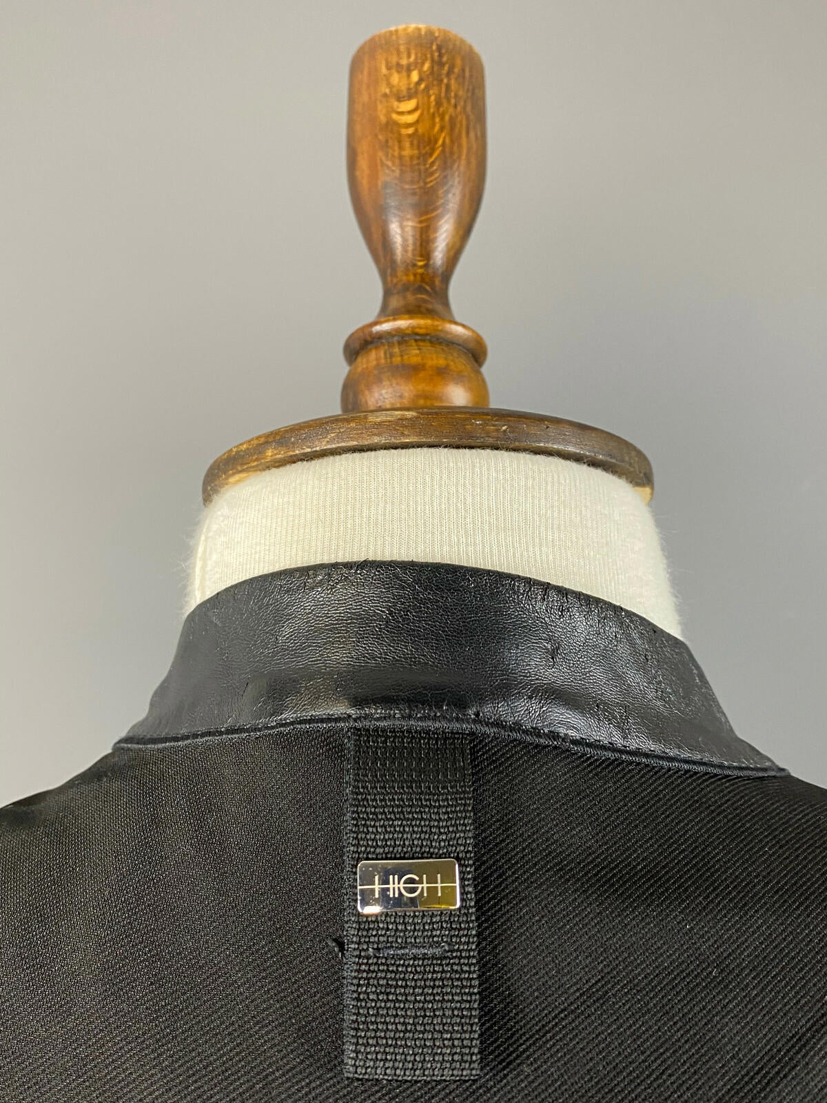 HIGH USE CLAIRE CAMPBELL Black Doubel Breast Biker Motorcycle Jacket – Size US14
