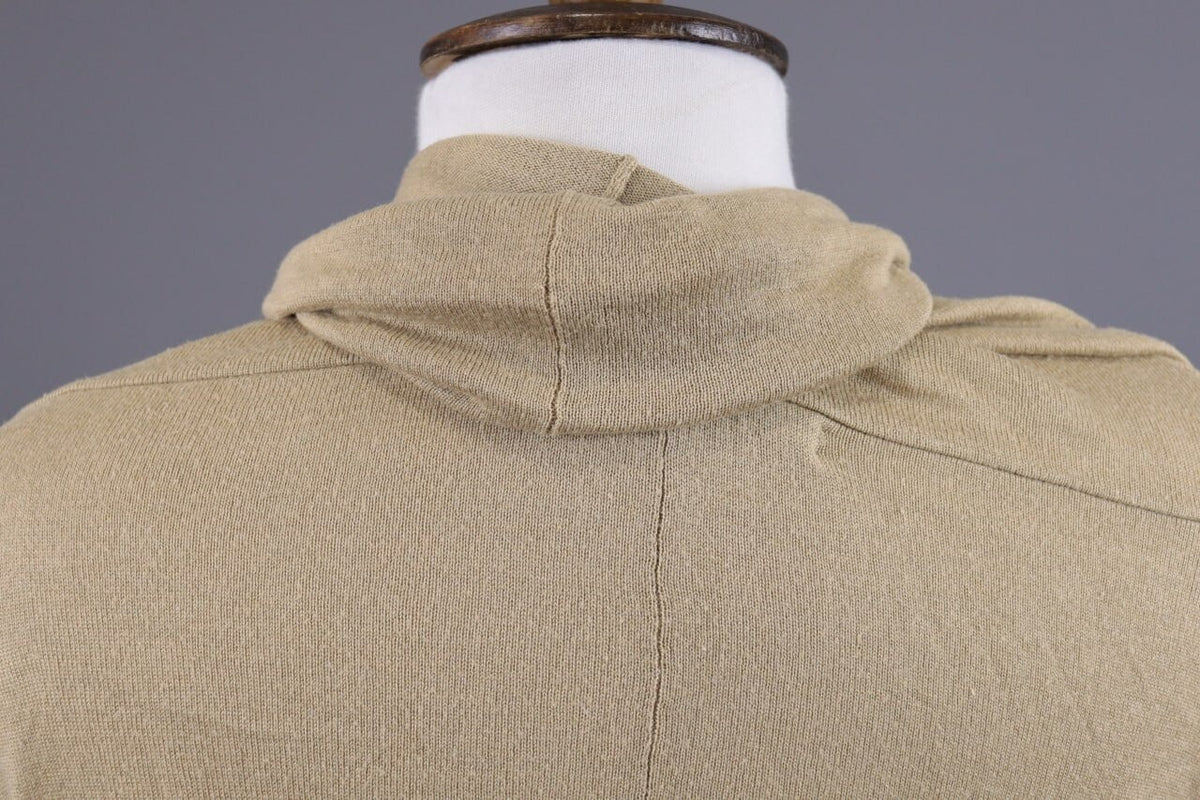 Lauren Ralph Lauren Beige Lagenlook Silk Open Front Cardigan Cape – Size L