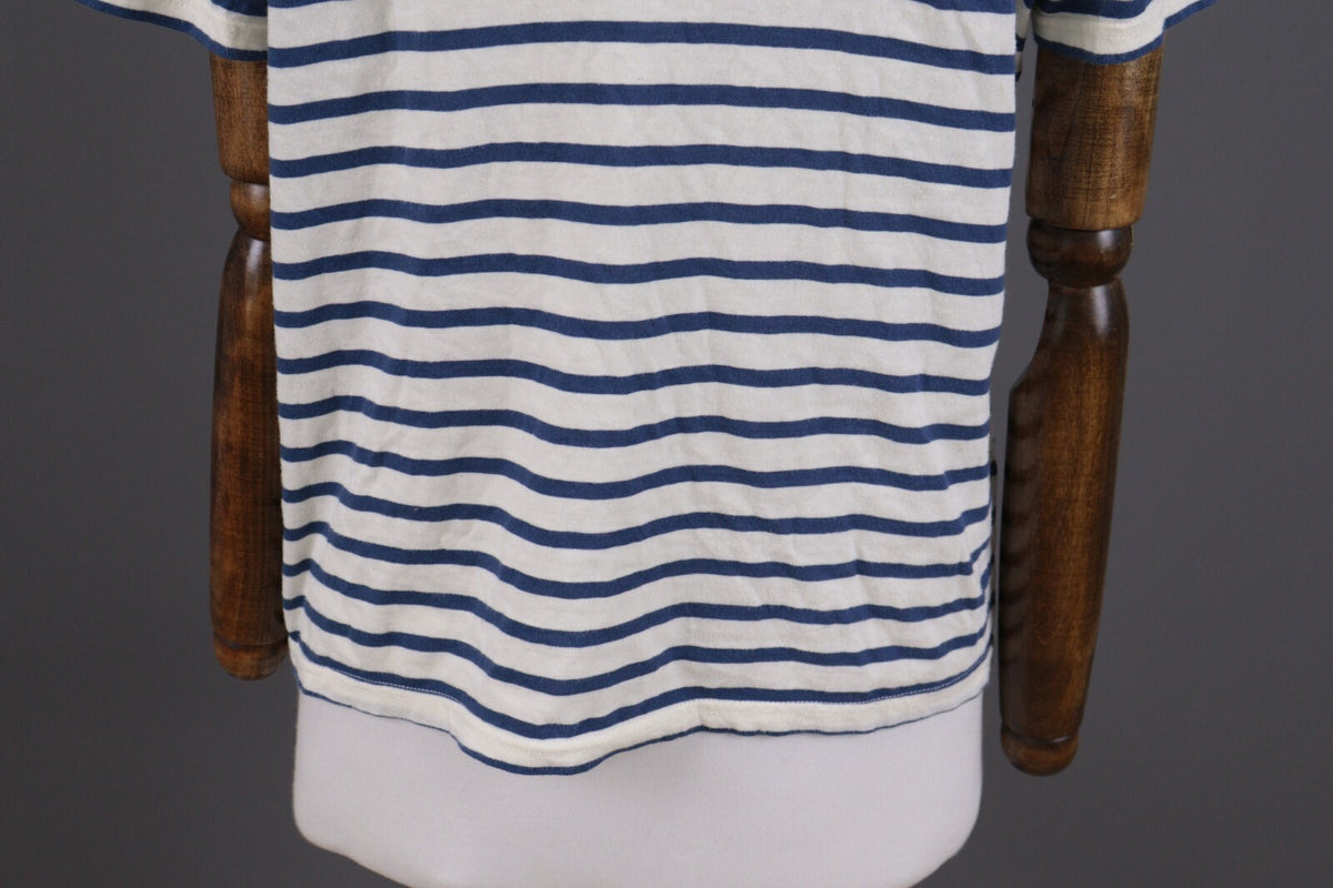 Gudrun Sjoden Multicolor Striped Short Sleeve Relaxed Blouse Shirt – Size L