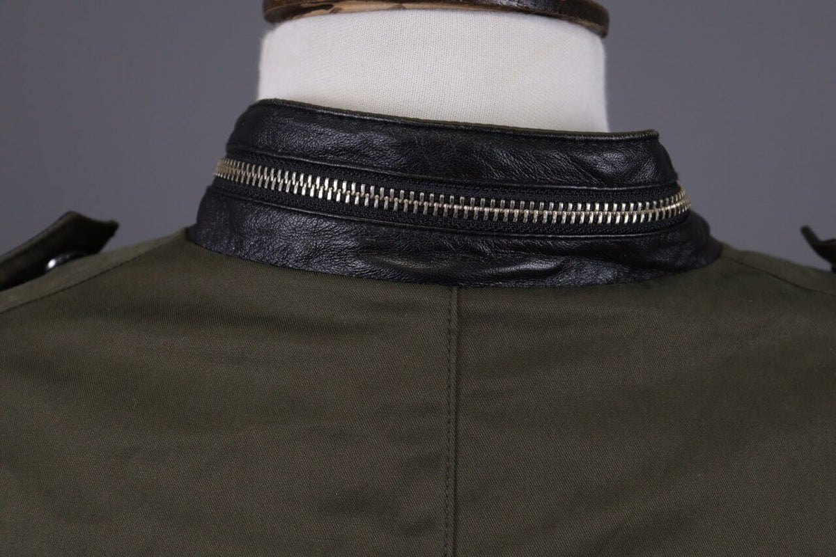 The Kooples Khaki Full Zip Multipockets Cargo Snap Jacket – Size XS