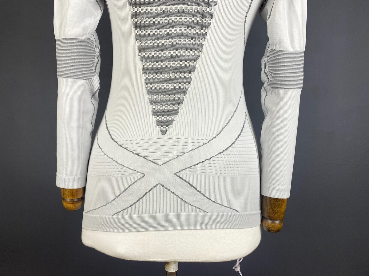 X-Bionic White Long Sleeve Top Jersey Base Layer Thermo Short – Size S/M