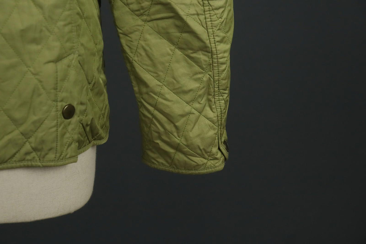 BARBOUR Green Long Sleeve Collared Flap Pocket Snap Front Quilted Jacket – Size 38