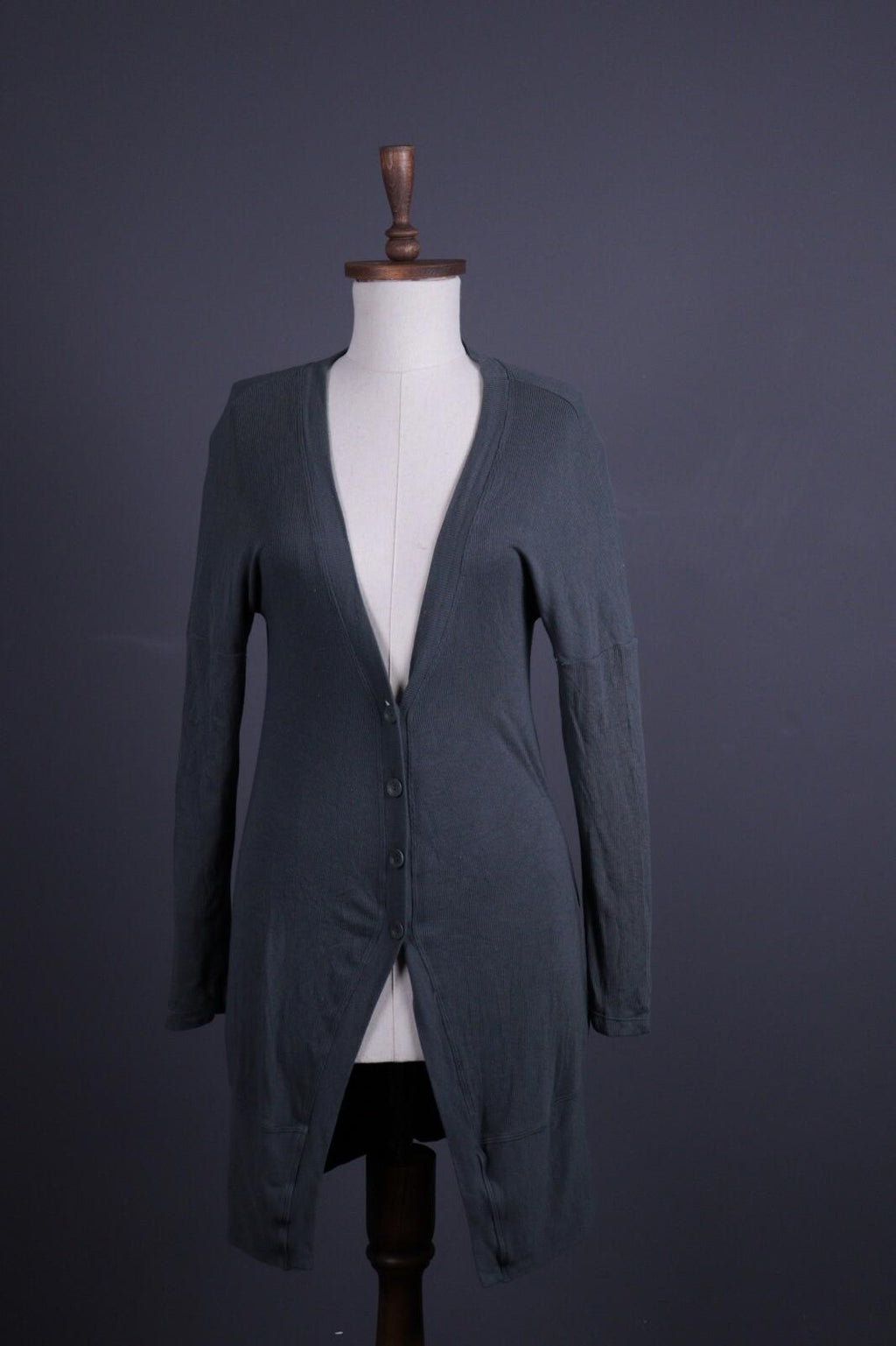TRANSIT PAR SUCH 334 Gray Knit Long Cardigan Sweater – Size 3 Large