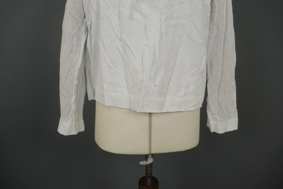 Annette Görtz White Cotton Long Sleeve Regular Fit Full Zip Hoodie – Size M