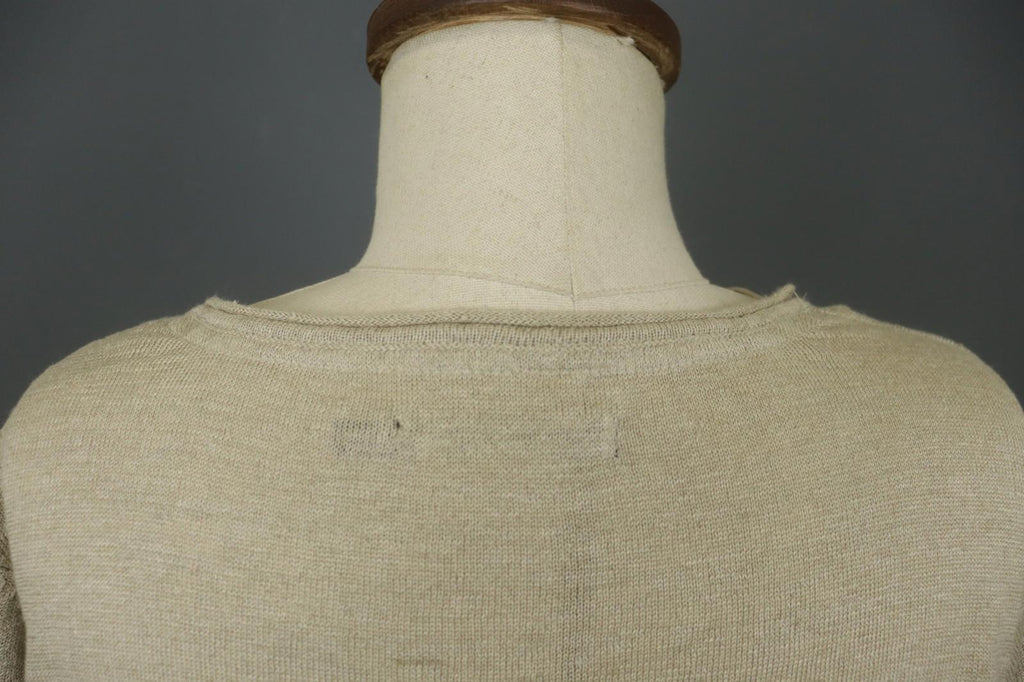 GUDRUN SJODEN Tan 100% Linen Long Sleeve Round Neck Pullover Tunic Top – Size M – Used