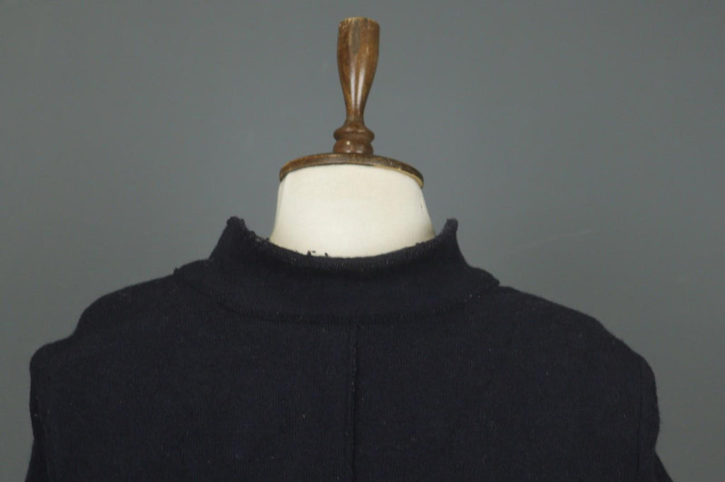 BARENA Black Knit Long Sleeve Patch Pocket Button Front Blazer Jacket – Size 42