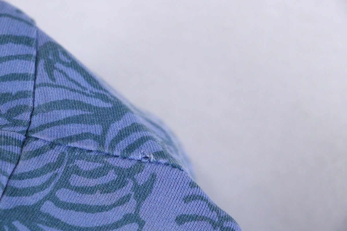 MARIMEKKO Blue Geometric Pattern Long Sleeve Long Maxi Dress – Size XL