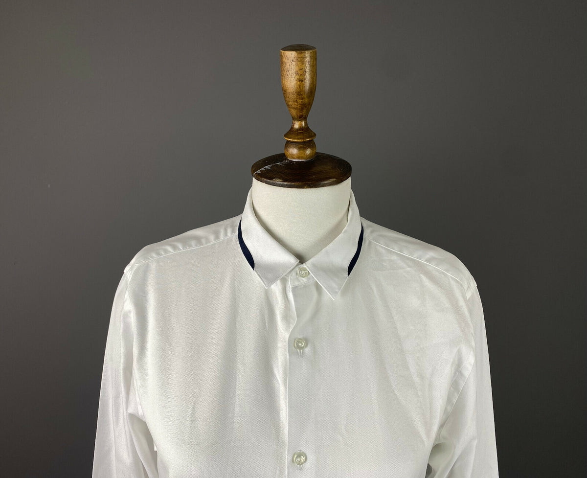 The Kooples White Cotton Fitted Button Down Long Sleeve Shirt – Women's M
