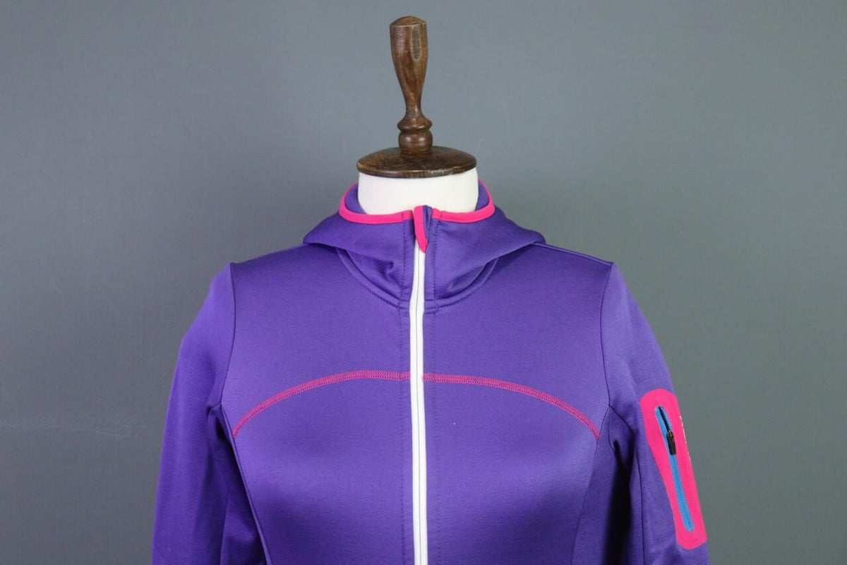 ORTOVOX Jacket Windbreaker Blue Wool Full Zip Hiking Hooded – Size XS