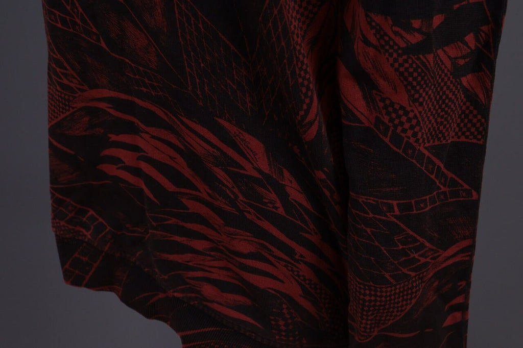 Just Cavalli Red Floral Crew Neck Sweatshirt Jumper Sweater – Size L