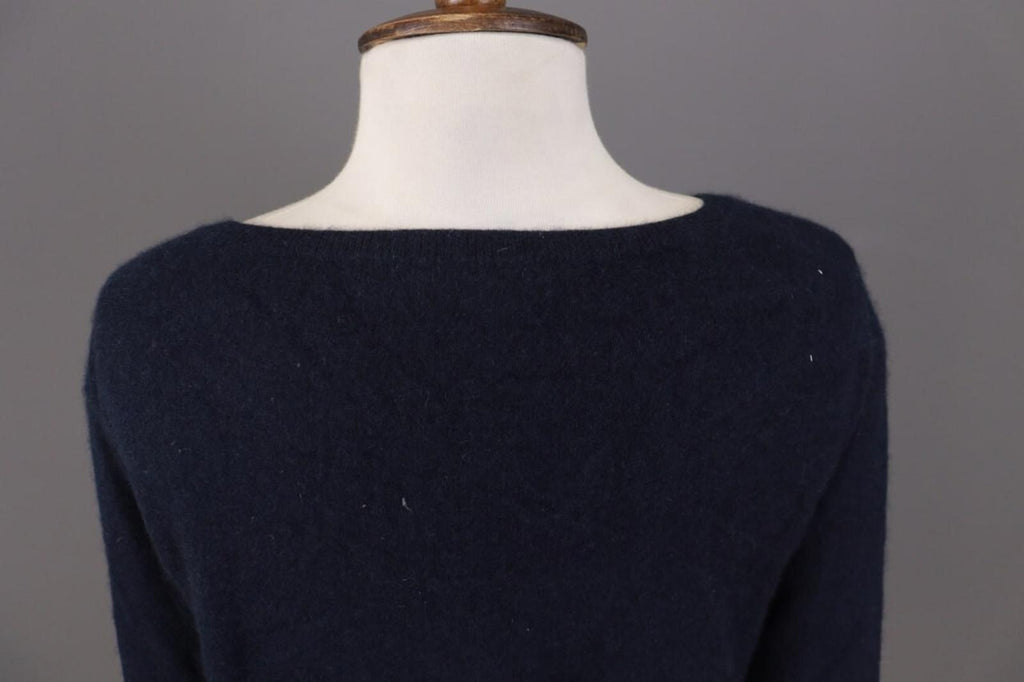 SMINFINITY Blue 100% Cashmere Knit Oversized Sweater S