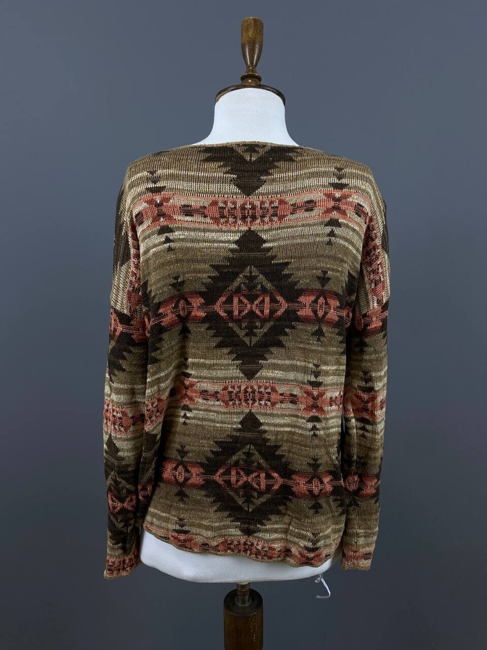 Denim & Supply Ralph Lauren Multicolor Aztec Geometric Knit Sweater – Size M
