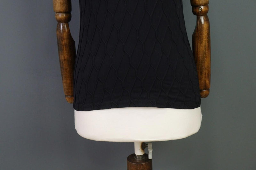 ANNE FONTAINE PARIS Blouse Shirt Black Embroidered Short Sleeve – Size 3
