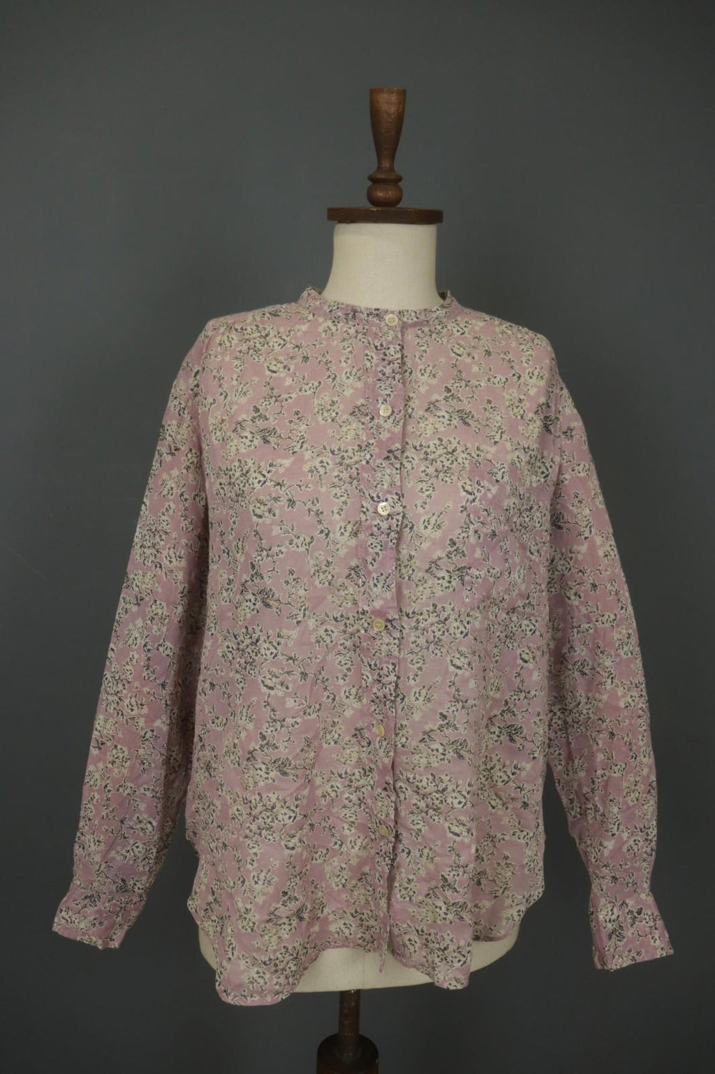 ISABEL ÉTOILE MARANT Multi Floral Long Sleeve Button Front Shirt Top – Size 38