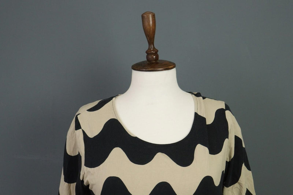 MARIMEKKO Multicolor Geometric A-Line Lagenlook Tunic Dress M