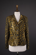 Max Mara Leopard Print Two Button Blazer Jacket – Size I 46 / GB 14 / USA 12