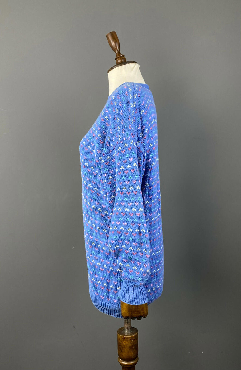 LAURA ASHLEY Multicolor Lagenlook Striped Knit 100% Cotton Sweater – Size M