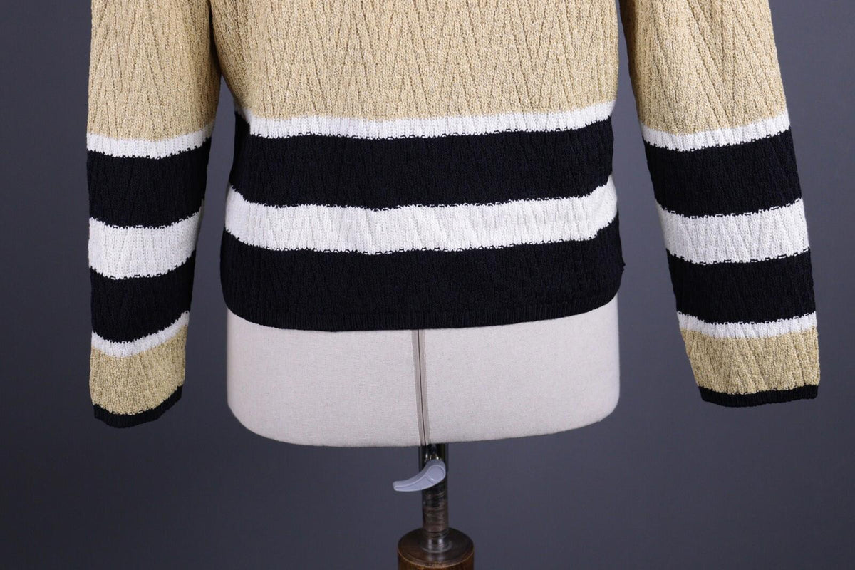 ST. JOHN SPORT BY MARIE GRAY Multicolor Striped Wool Knit Sweater – Size L