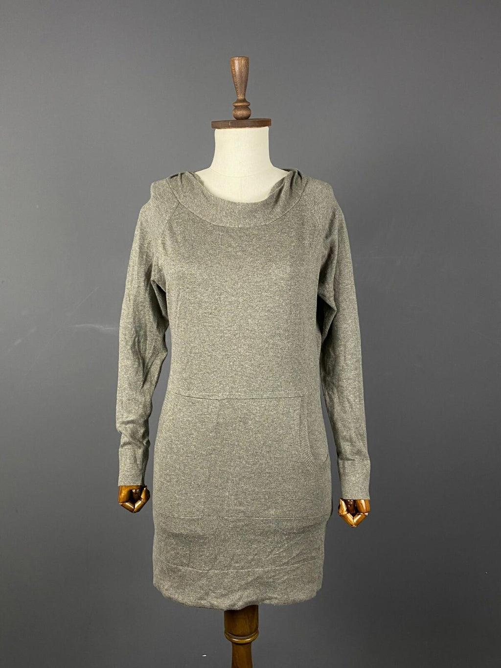 OSKA Regular Fit Cashmere Lagenlook Long Sleeve Sweater Midi Dress – Size 1