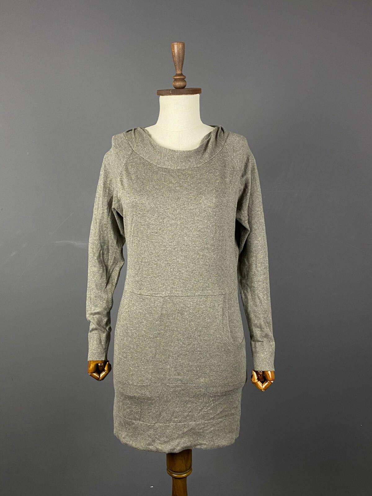 OSKA Regular Fit Cashmere Lagenlook Long Sleeve Sweater Midi Dress – Size 1