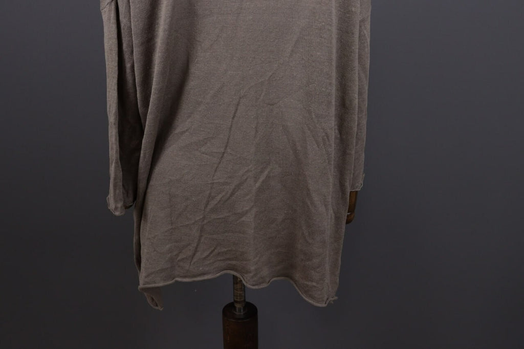 Gudrun Sjoden Brown Linen Lagenlook Long Sleeve Relaxed A-Line Dress – Size L