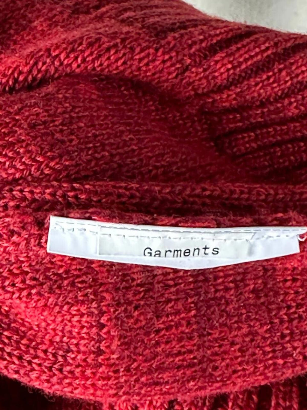 VERSACE JEANS Red Knit Cropped Sweater – Size L