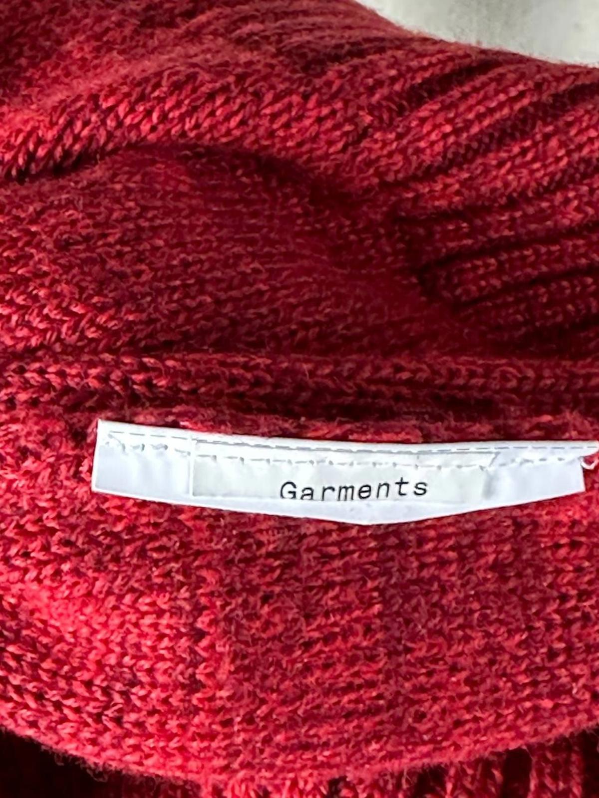 VERSACE JEANS Red Knit Cropped Sweater – Size L
