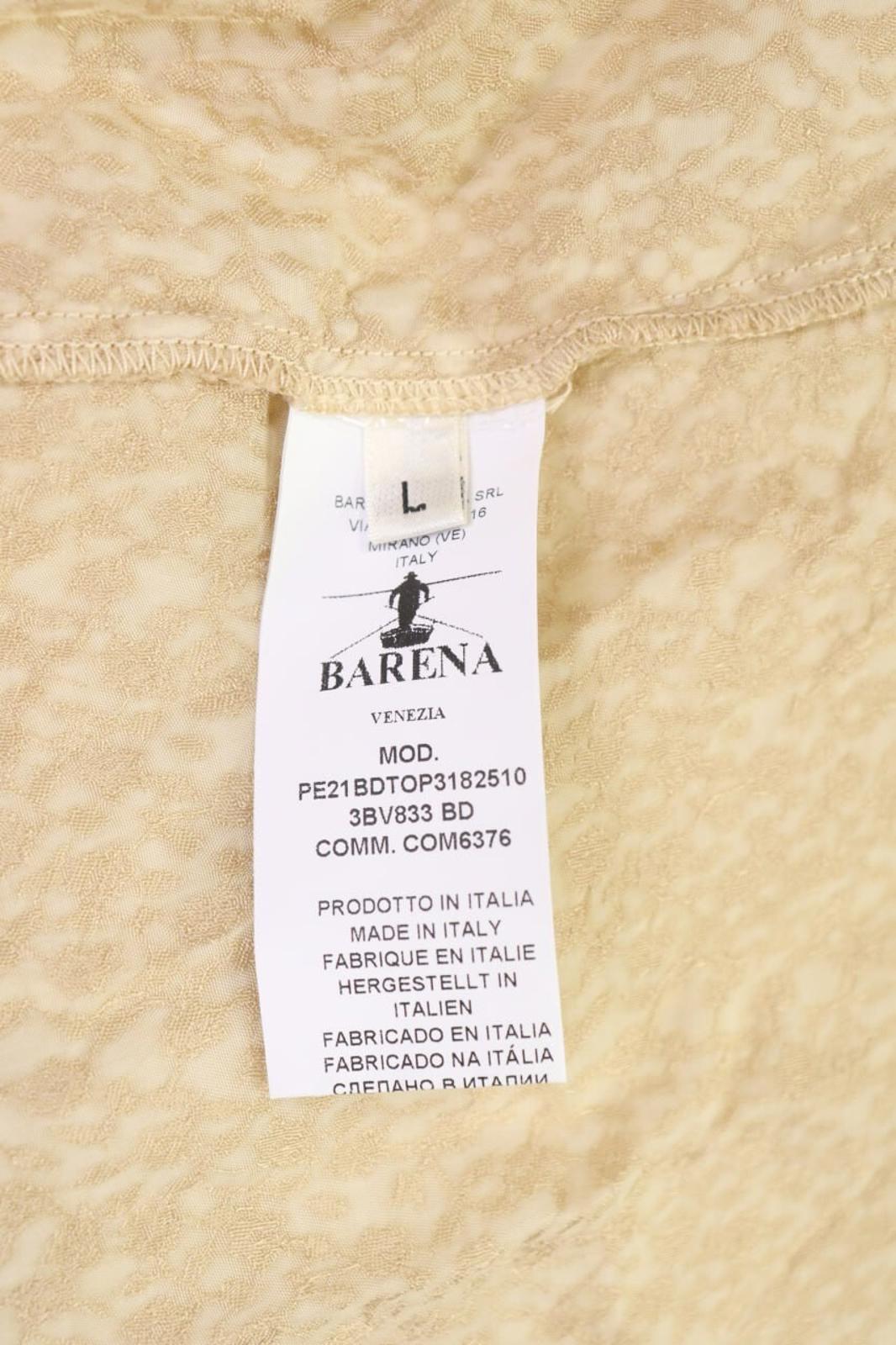 BARENA VENEZIA Beige Sleeveless Blouse Tunic Shirt – Size L