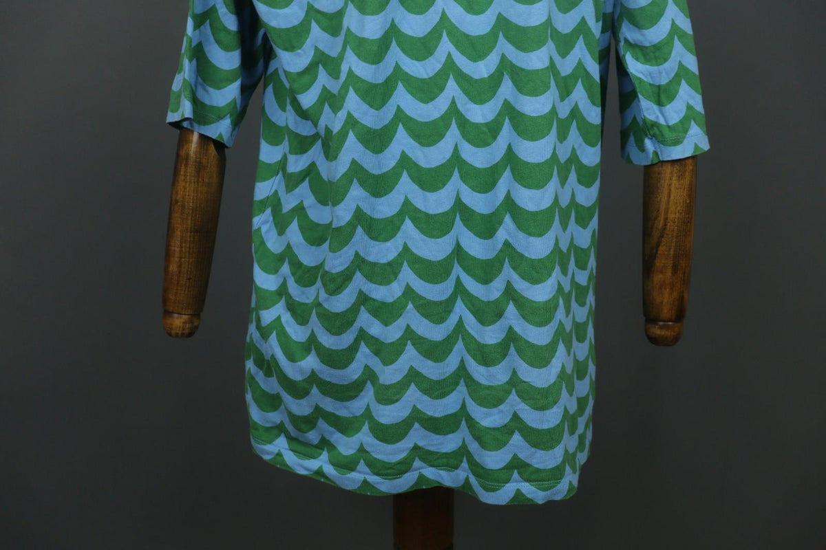 MARIMEKKO X Uniqlo Laine Multi Scallop Print Cotton Pullover Tunic Top – Size M