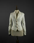 Weekend Max Mara White Long Sleeve Cotton Blazer Jacket – Women's S