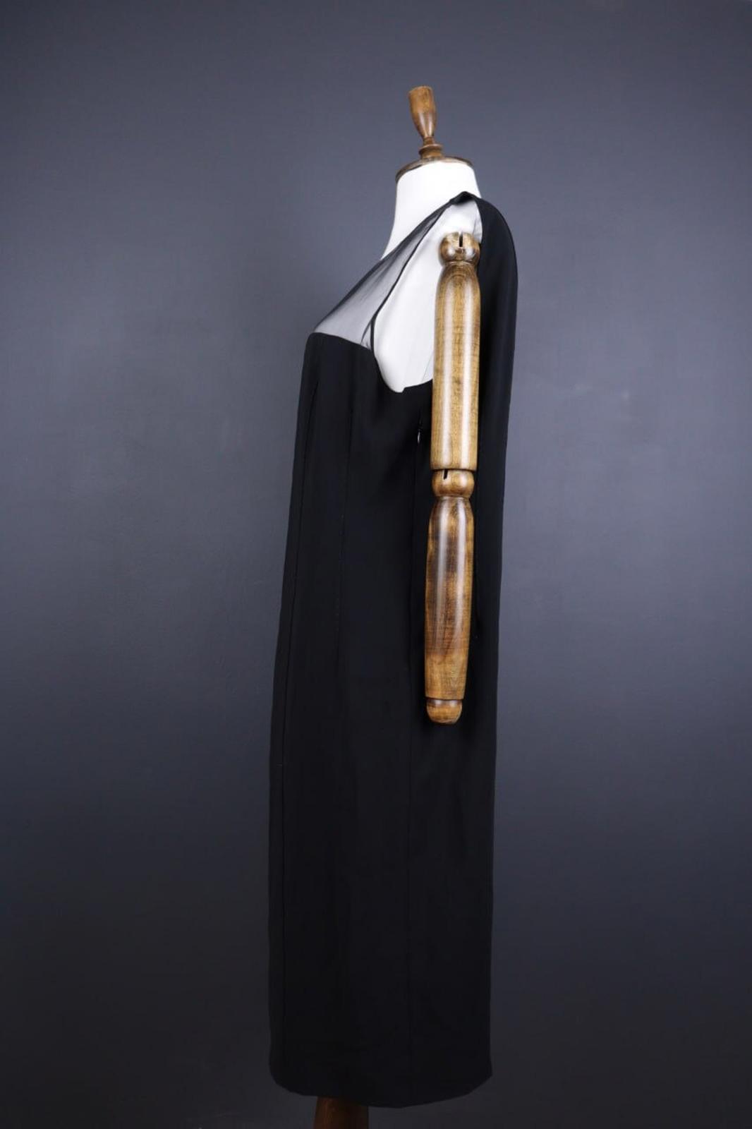 MARINA RINALDI Black Evening Sleeveless Tank Long Dress – Size 23