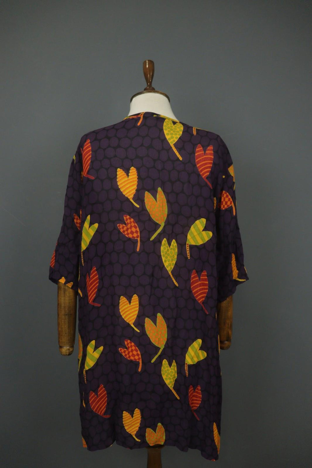 GUDRUN SJODEN Multicolor Printed Long Sleeve Button Front Sheath Dress – Size L