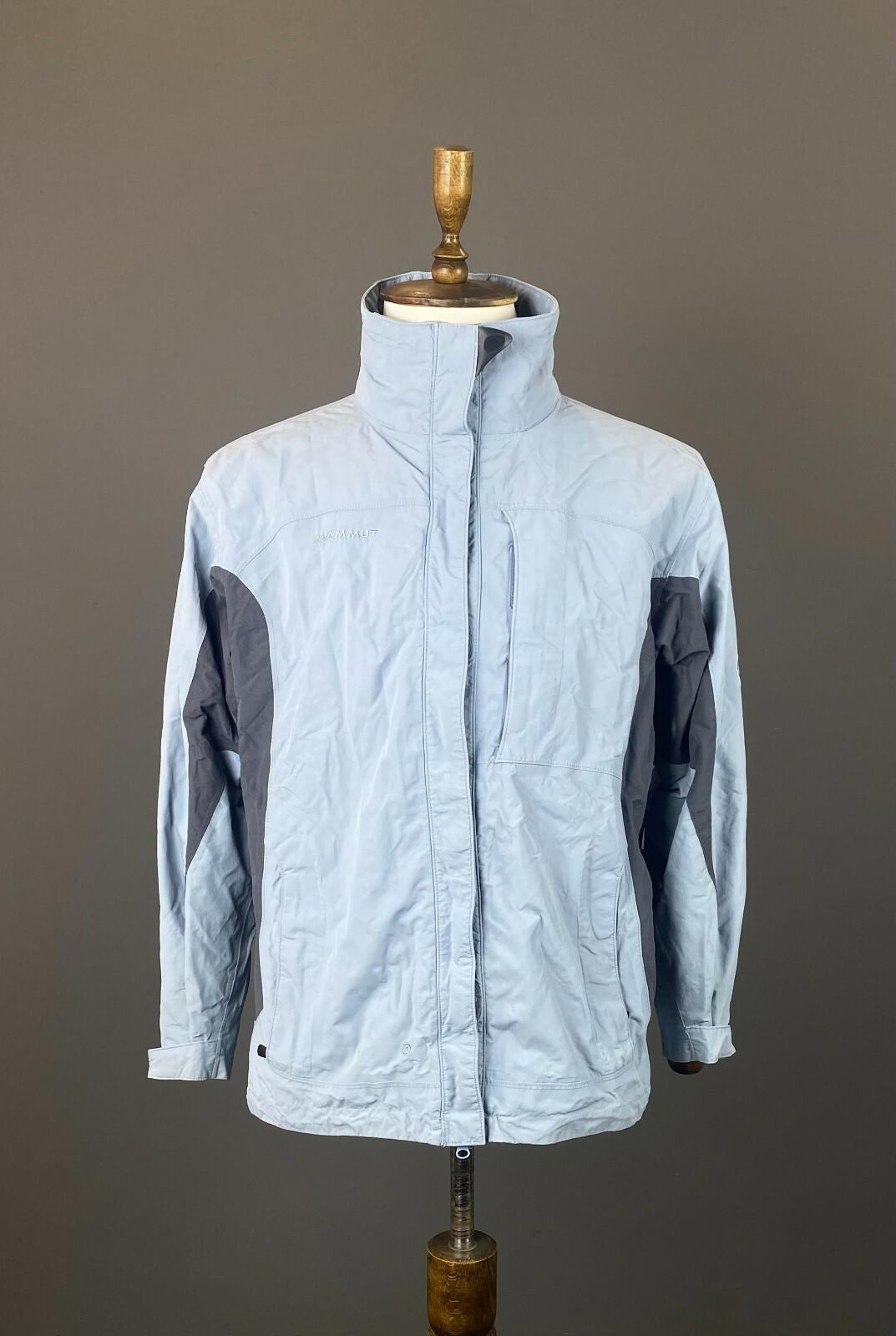 MAMMUT DRY TECH Waterproof Blue Nylon Full Zip High Neck Ski Jacket – Size L